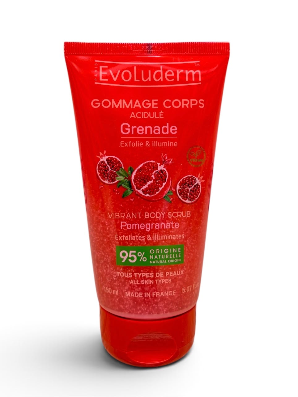 Scrub corpo al melograno acidulo Evoluderm 150 ml