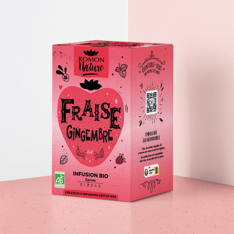 Infuso Bio fragole e zenzero