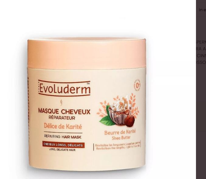Maschera per capelli riparatrice al Burro di Karite