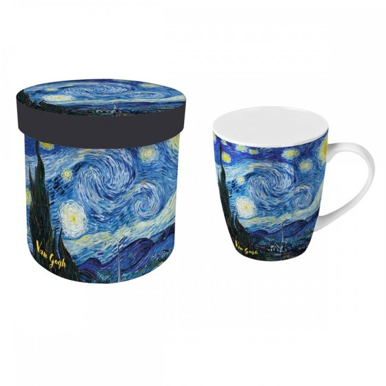 Mug La notte Stellata di Van Gogh con scatola decorata
