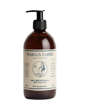 Il sapone liquido di Marsiglia marius fabre profumazione pino marittimo della linea “Marius Fabre Nature” viene cotto in un calderone senza l'aggiunta di nessun colorante o conservante e senza olio di palma  a base di olio d'oliva, lo trovi da come in provenza rivenditore ufficiale