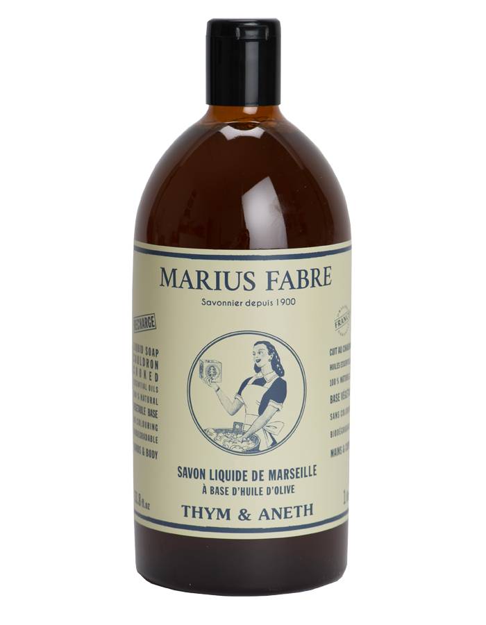 Autentico sapone di Marsiglia marius fabre profumazione timo e aneto realizzato secondo metodi tradizionali e con solo oli vegetali rigorosamente selezionati, lo trovi da come in provenza rivenditore ufficiale