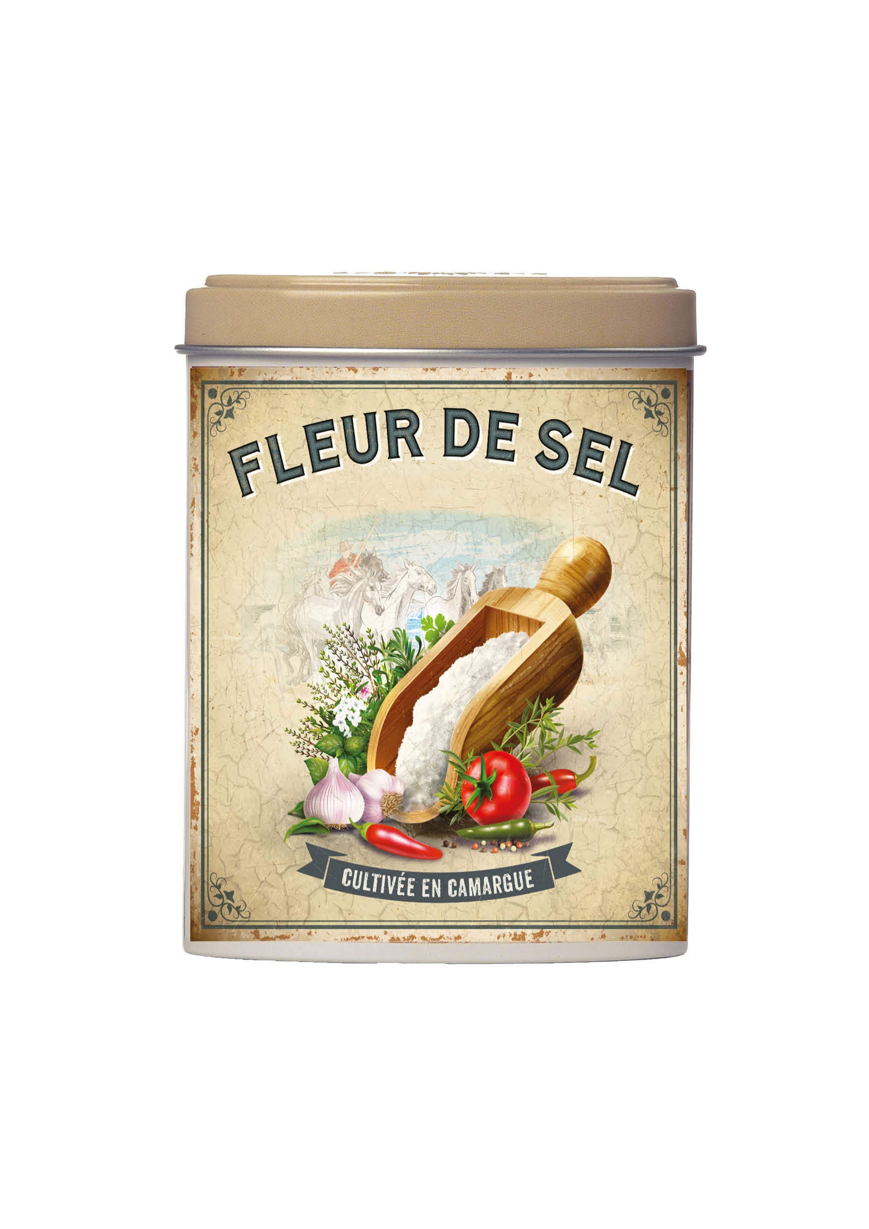 Boitè di fiori di sale della Camargue da 60 gr, come in provenza