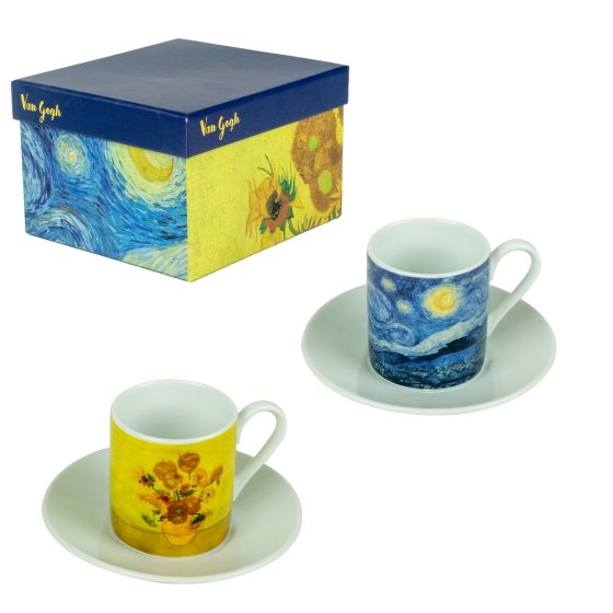 Set 2 tazzine da caffè serie Van Gogh