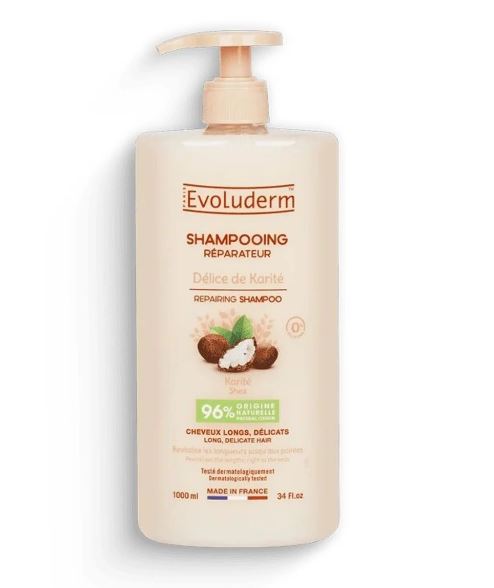 Shampoo riparatore al Burro di Karite Evoluderm FORMATO CONVENIENZA