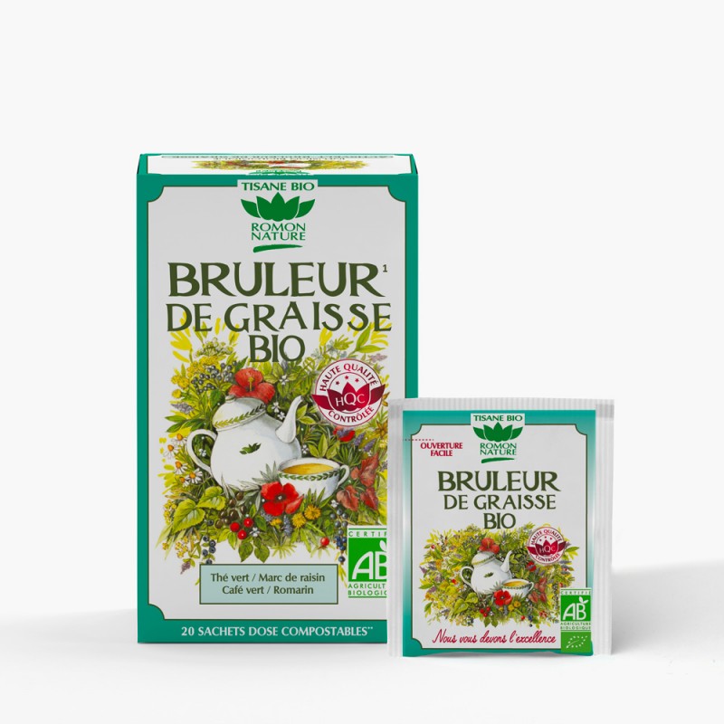 Tisana biologica &quot;Brucia cellulite&quot; in scatola di cartone, come in provenza