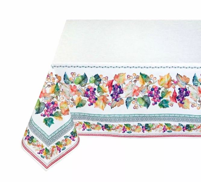 Tovaglia rettangolare e tonda Collezione Raisin