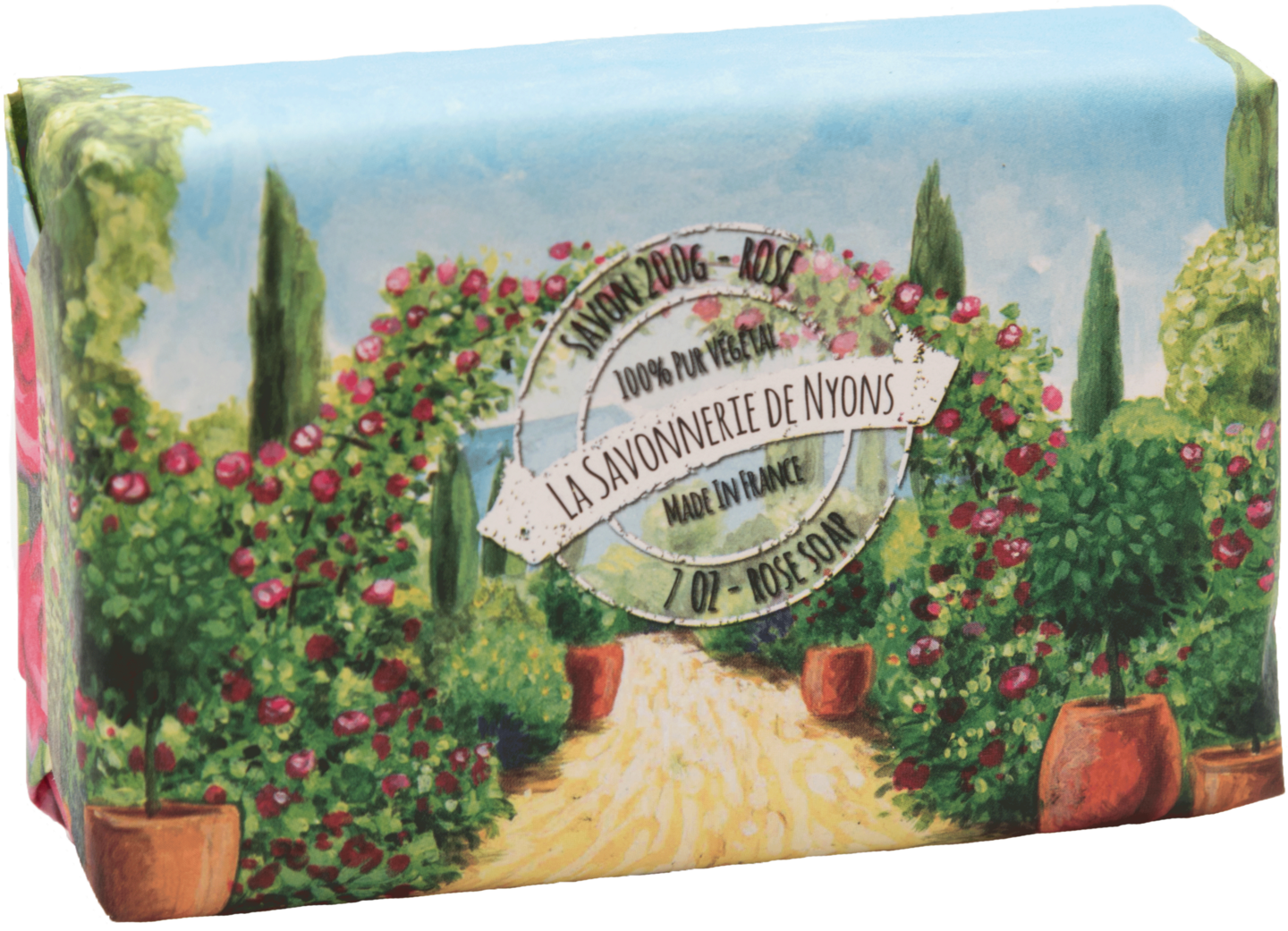 Sapone alla Rosa 200 gr. confezione acquarello