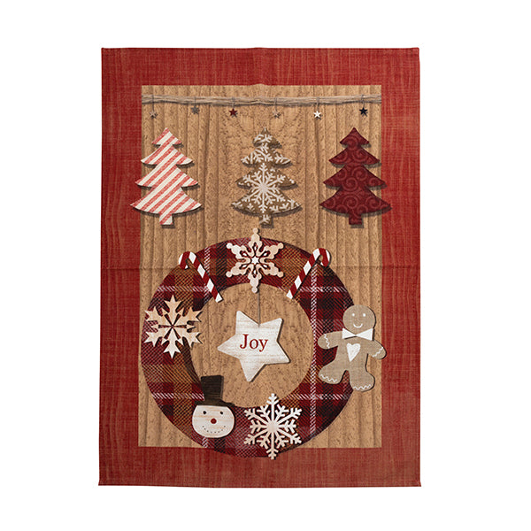 Montagne Ecrù Rouge kitchen towel