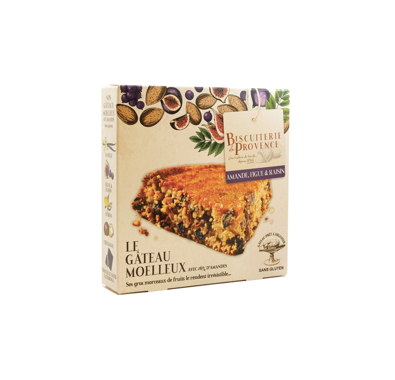 Gateau ai fichi bio uvetta e mandorle SENZA GLUTINE