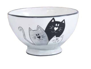 Tazza da colazione in ceramica Collezione Chat in due misure