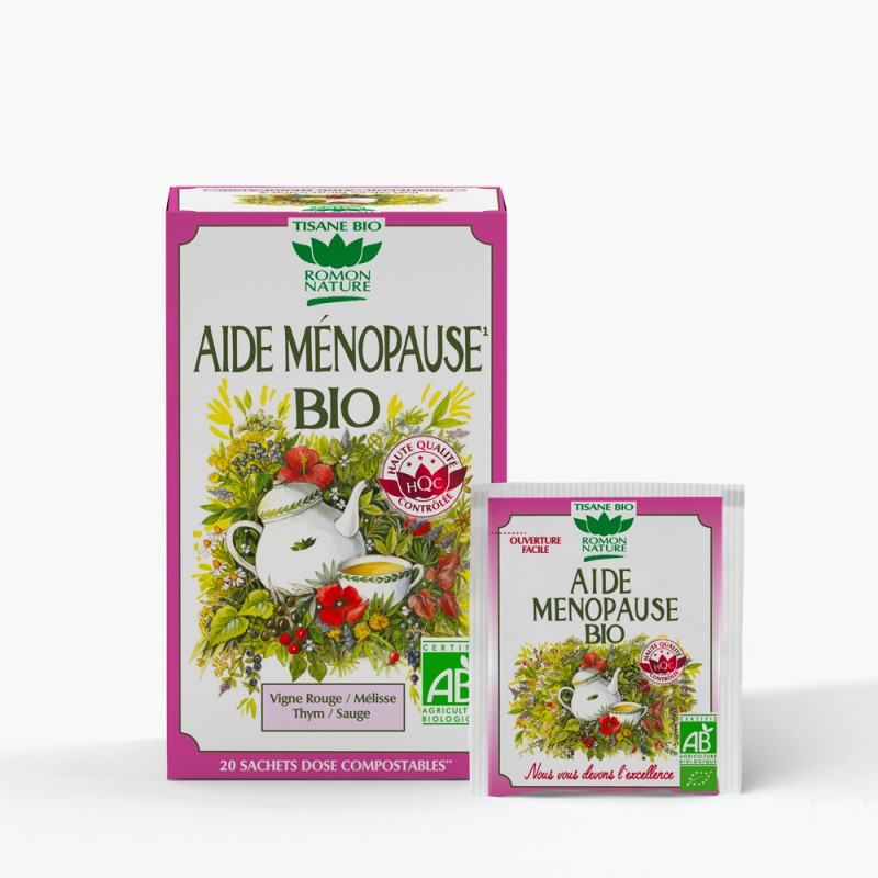 tisana biologica che aiuta le donne ad affrontare i disturbi della menopausa